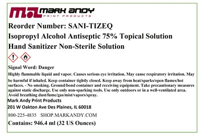 Sanitize Front.jpg Label Front - Sanitize Front
